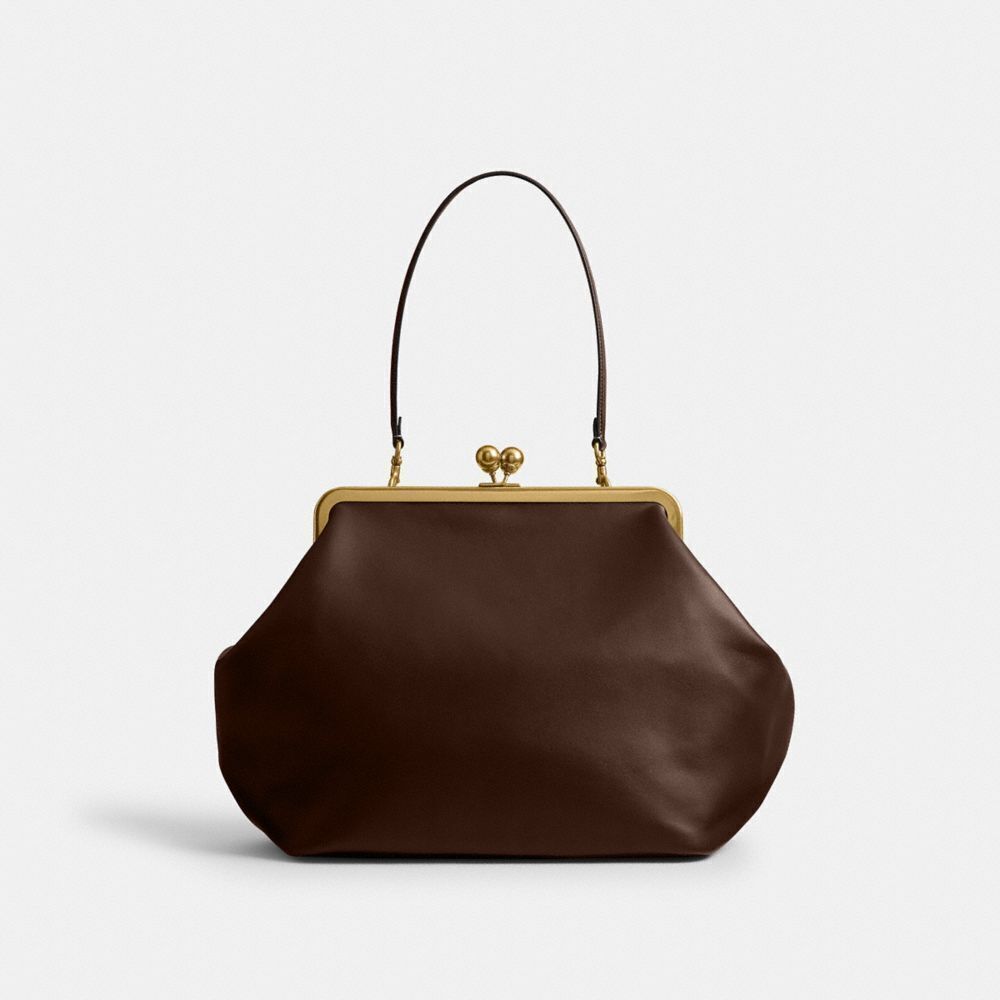 Coach Large Kisslock Frame Bag Designer Crossbody